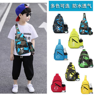 new pattern children Chest pack Boy Trend Waist pack pupil waterproof girl Inclined shoulder bag Mini The single shoulder bag fashion