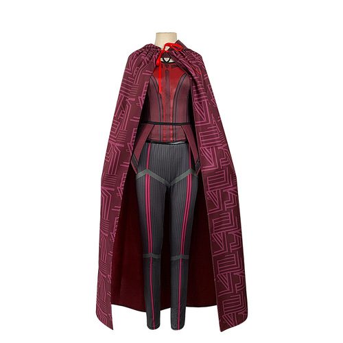 Marvel movie American TV series Wanda Vision cos costume Scarlet Witch Scarlet Witch cosplay Halloween costume