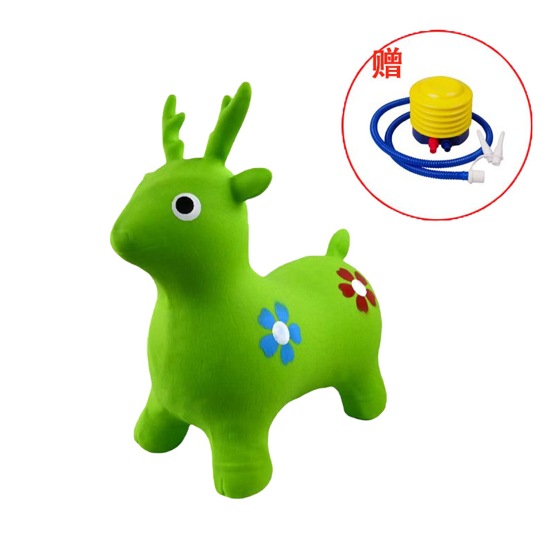 绿色梅花鹿（图案随机）+气泵