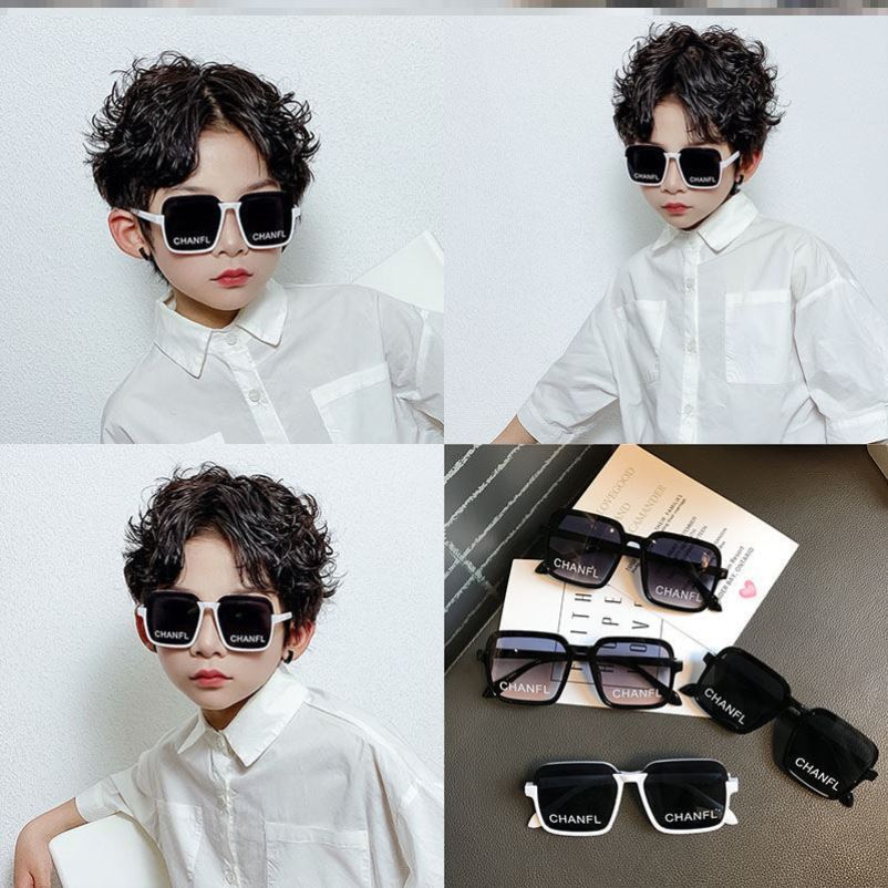 Children's sunglasses unisex fashion model sunglasses for boys and girls, street dance accessories for boys, cool street style trendy eye wear.