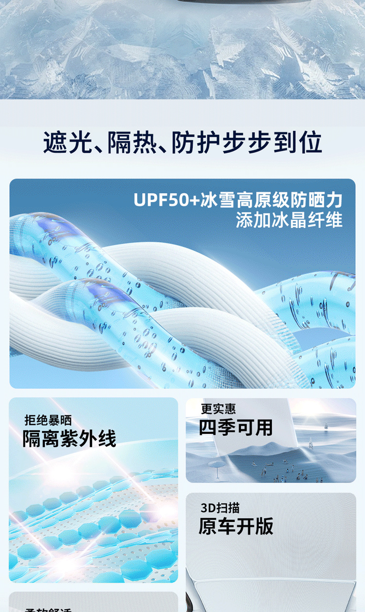 Suitable for Jihu T5/S5/Koala S Ice Crystal Canopy Sunshade Accessories Sun Protection and Heat Insulation Split Sunshade