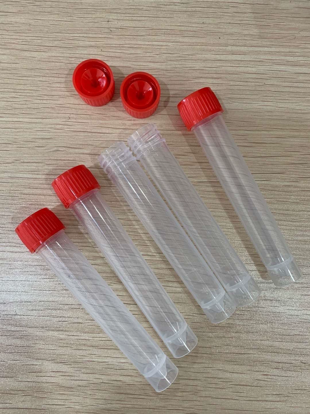 Вирус пробоотборной трубки 10 мл замораживатель трубки красная крышка прозрачная шайба пластиковая герметизирующая высокая не-утечка замороженная трубка