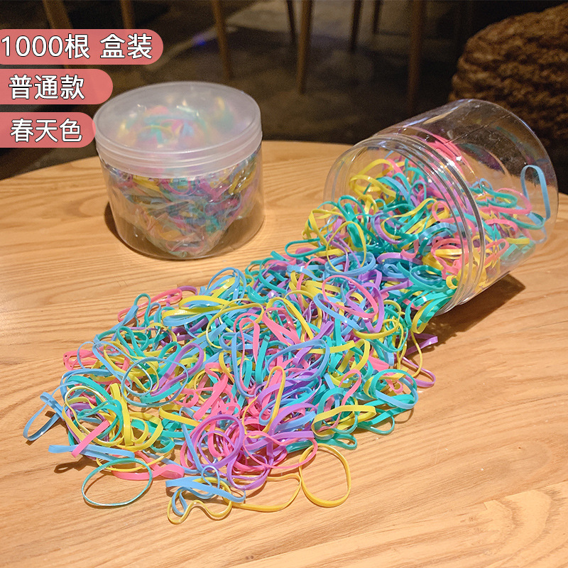 Banda de goma para niños, niñas, bebés, adornos de cabello para niños pequeños, anillo de cabello elástico, banda de goma desechable