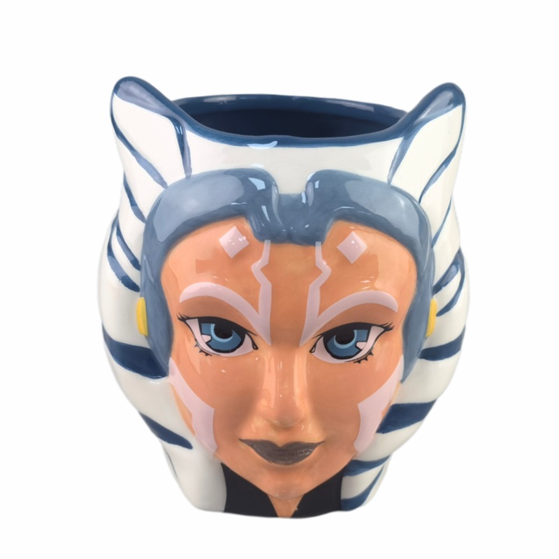 Muñeca de cerámica creativa de animación taza de regalo de cumpleaños avatar de personaje taza de agua de oficina 3D taza de café pintada a mano