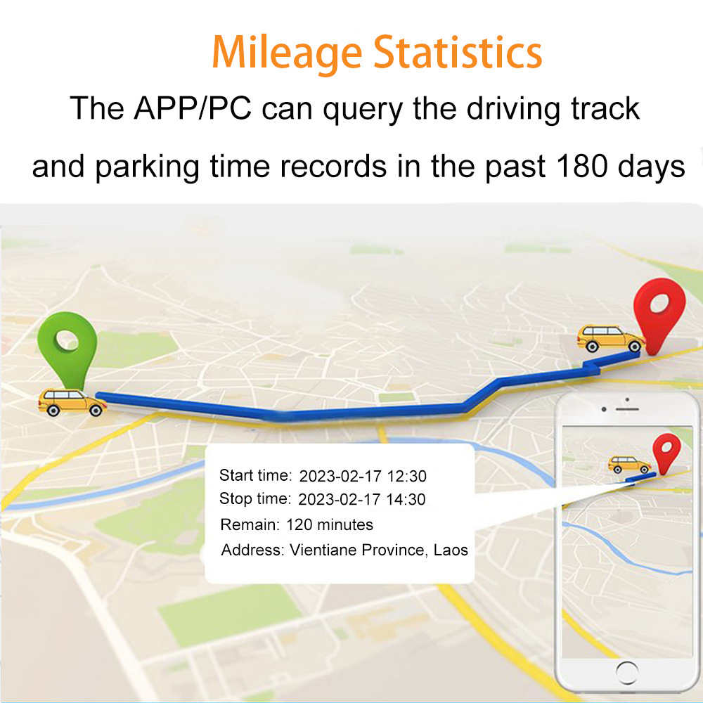 New Gt06 Protocol Vehicle Gps Tracker App Positioning Remote Oil Cut-Off Microphone Sos Emergency Overseas Version