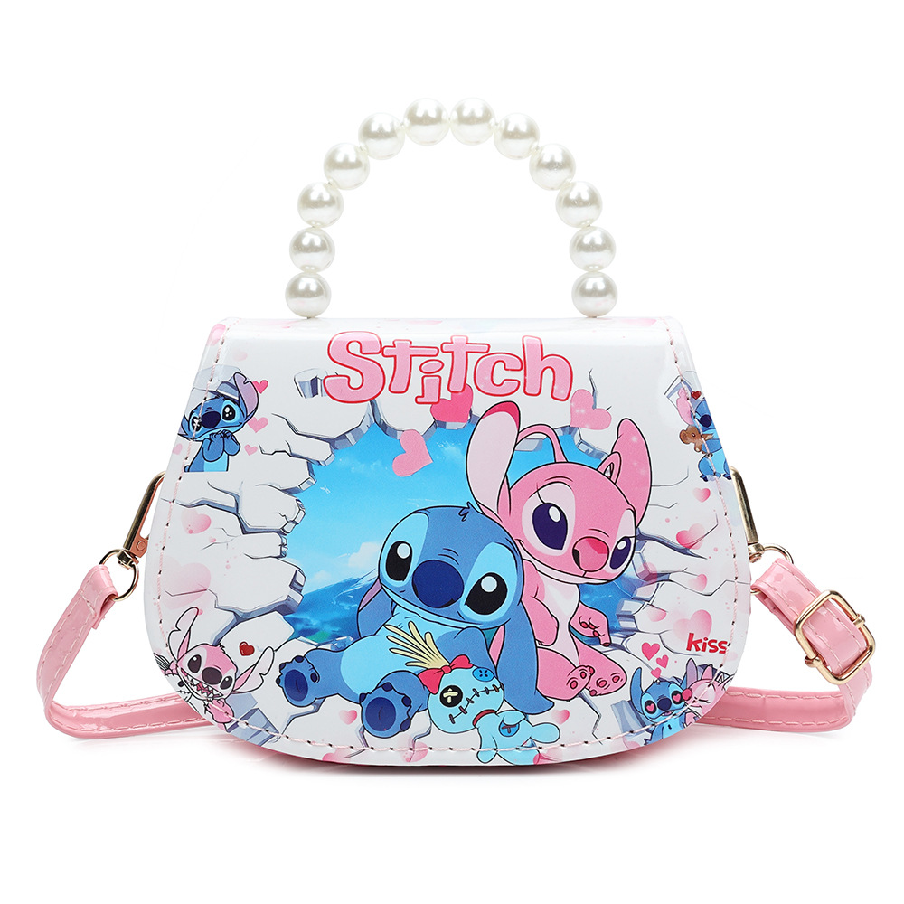 Cross-Border Hot-Selling New Children's Bag, Stitch Storage Bag, Student Wallet, Mini Card Holder, Printed Shoulder Crossbody Bag