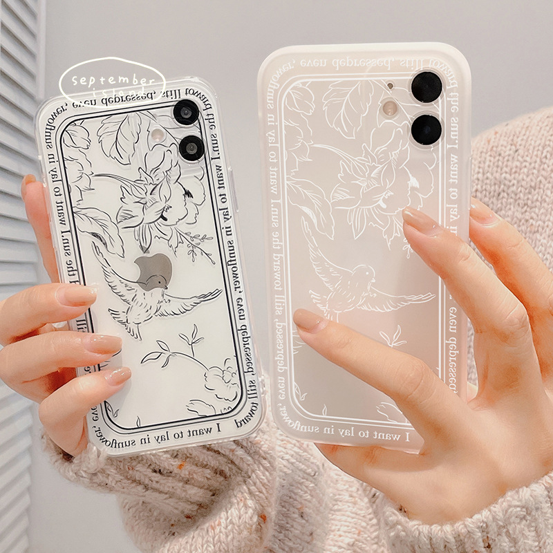 Retro Flower Iphone13Promax Phone Case XS Full Cover Xr Transparent 15 Suitable for Apple 18 Soft Case 16 Retro Flower Iphone13Promax Phone Case XS Full Cover Xr Transparent 15 Suitable for Apple 18 Soft Case 16