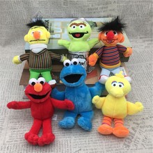 芝麻街毛绒公仔小挂件Elmo艾摩红娃玩具抓机布娃娃书包挂件钥匙扣