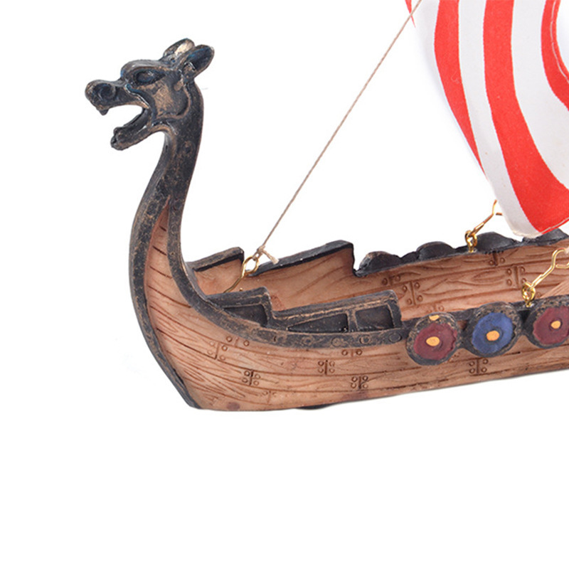 Ornamentación transfronteriza barco dragón resina antigua artesanía oficina en el hogar nueva decoración china decoración interior retro