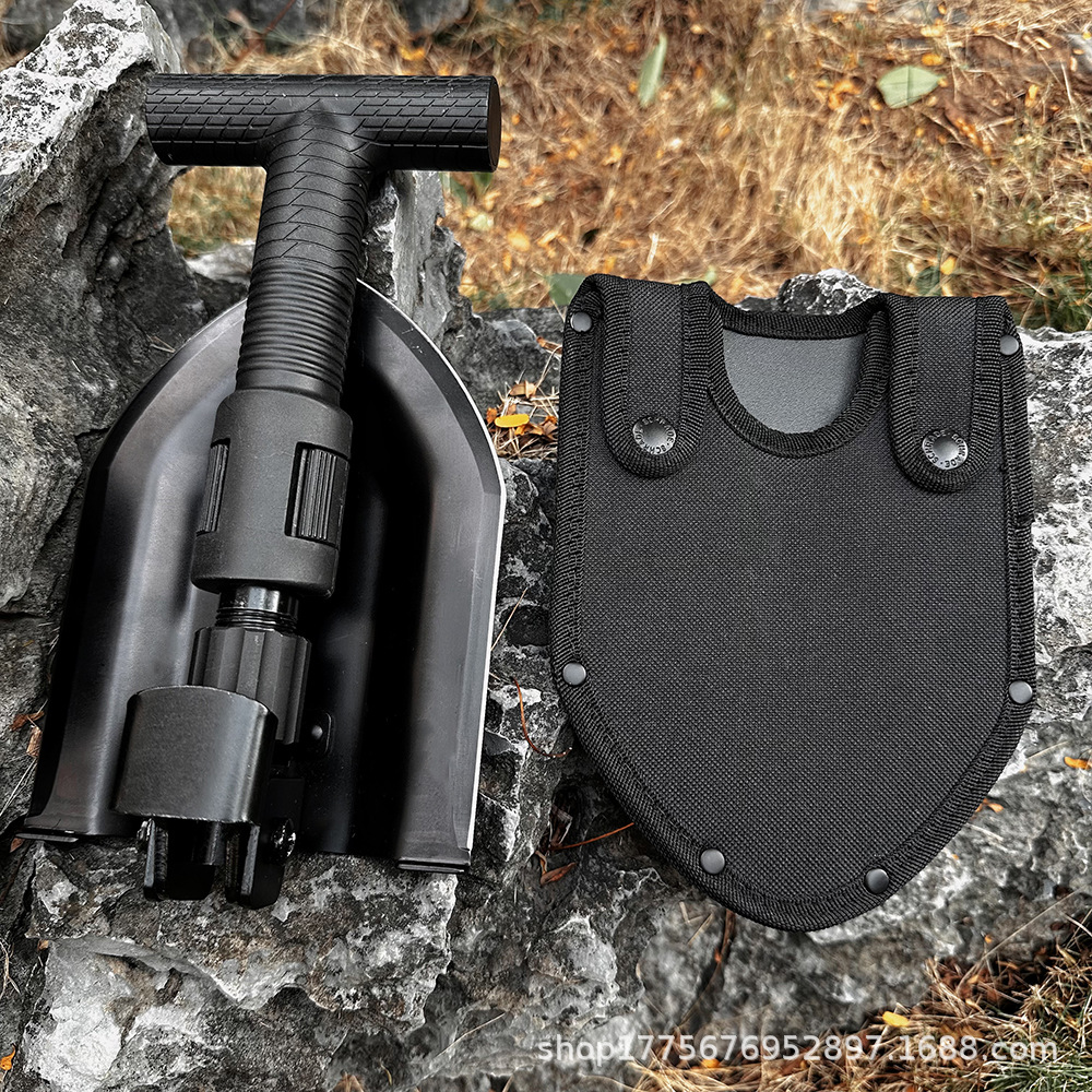 pala plegable retráctil para jardinería al aire libre pala militar portátil de alta dureza pala multifuncional pala militar