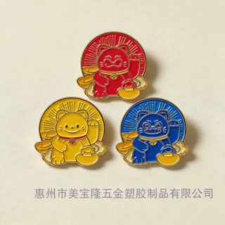 金属徽章定制动漫卡通滴胶烤漆夜光闪粉景点纪念胸牌公益大型活动