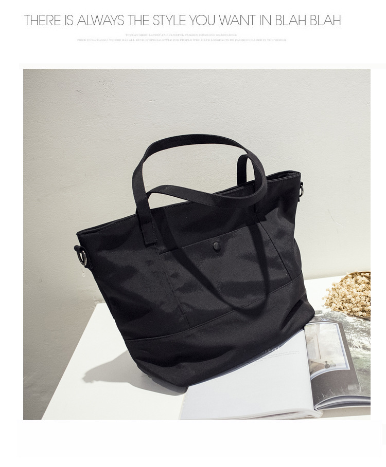 2024 New Korean Edition Trendy Women's Simple Waterproof Cloth Versatile Large Capacity Short Distance Travel Fashion_voghion.com