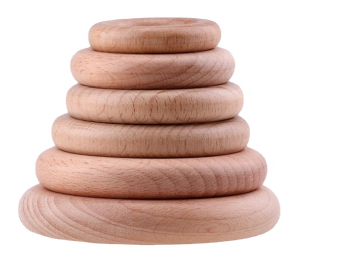 硅胶榉木环儿童牙胶欧标木圈木环婴儿用品BB磨牙木圈硅胶木环木圈