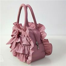 新款女包韩国森女文艺休闲布包甜美花边手提包精品女式包包妈妈包