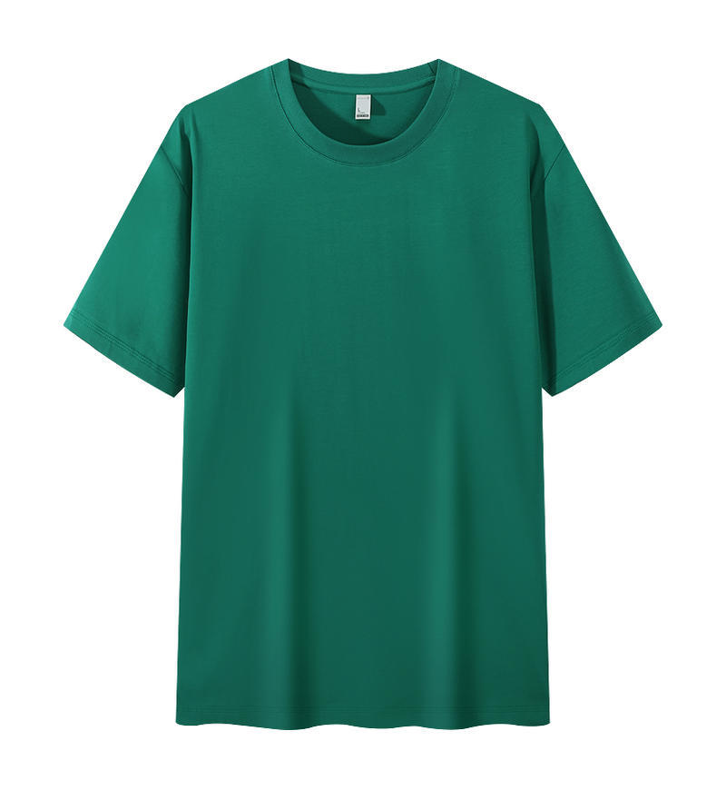 Camisa cultural de manga corta fresca de algodón con amoníaco líquido, estampado, bordado, camiseta de cuello redondo, logotipo impreso personalizado, ropa de clase, ropa de trabajo