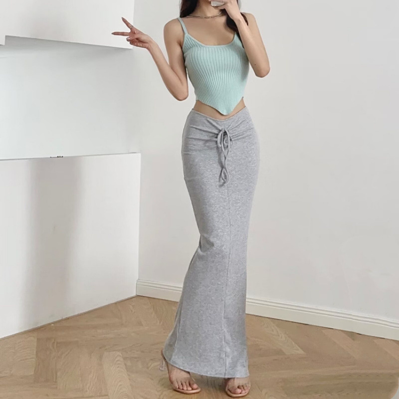 Solid color summer sexy belt bag