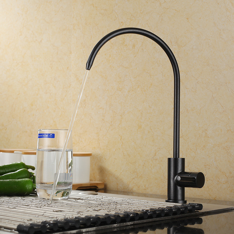 Water Purifier Swan Neck Faucet Stainless Steel Household Kitchen Sink Bathroom Direct Drinking Pull-Out Kitchen Faucet
