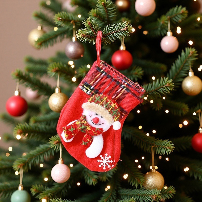 かわいいミニクリスマスソックスクリスマスツリー装飾ペンダントクリスマスソックスキャンディーバッグクリスマス小さなギフトペンダント卸売|undefined