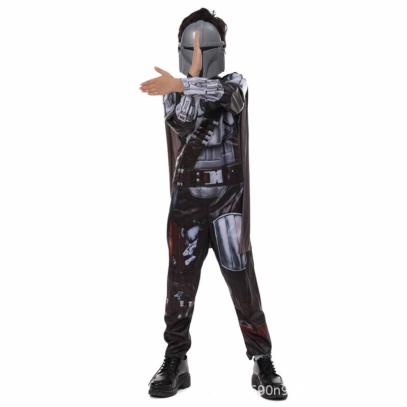 Halloween Boba Fett children role play Mandalorian Star Wars theme Halloween party dress up costume