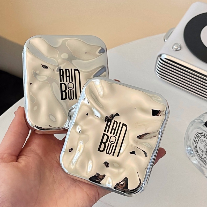 2024 nuevo LED espejo de maquillaje plegable portátil HD estudiante dormitorio princesa escritorio pequeño espejo con luz