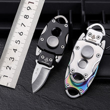 指尖陀螺小刀EDC多功能户外折叠刀具迷你随身口袋高硬度防身折刀