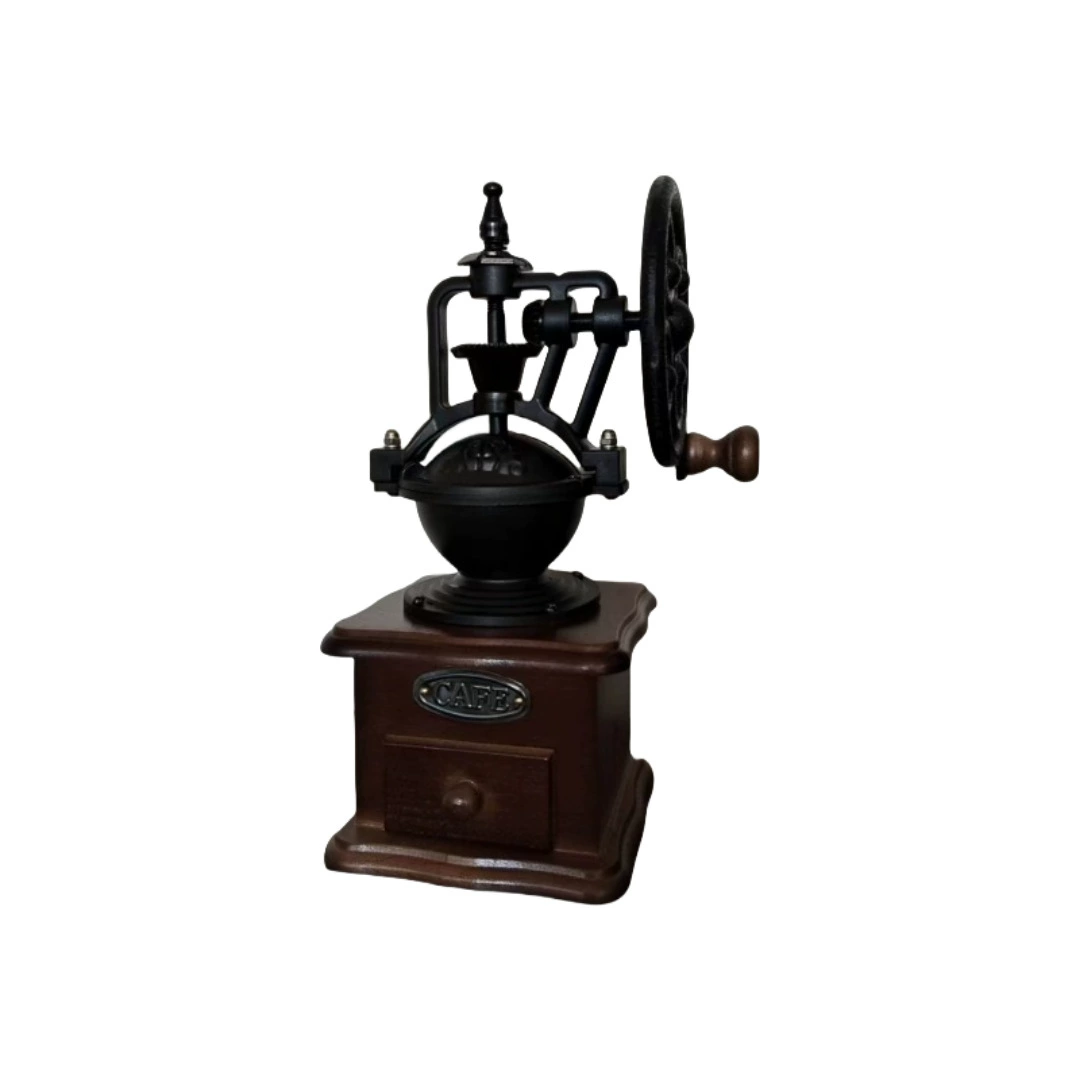 Ретро ручная большая колесная ручная мельница колеса обозрения Кофемолка Бытовая мельница для зерен