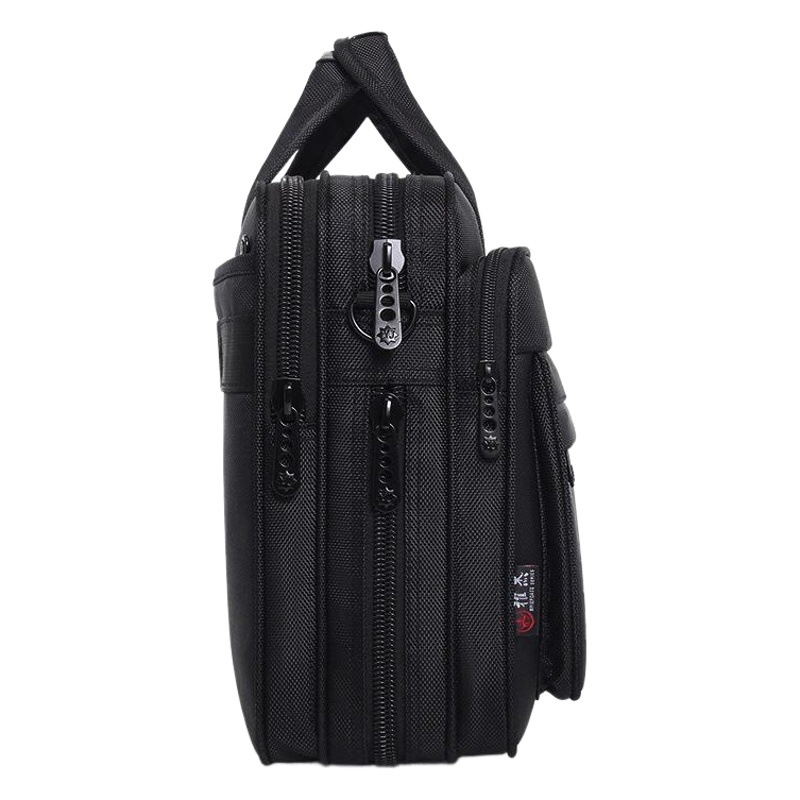 Men's and Women's Briefcase Water-Repellent Oxford 15.6inch Computer Bag Satchel Shoulder Bag Thick Large Capacity Business Bag