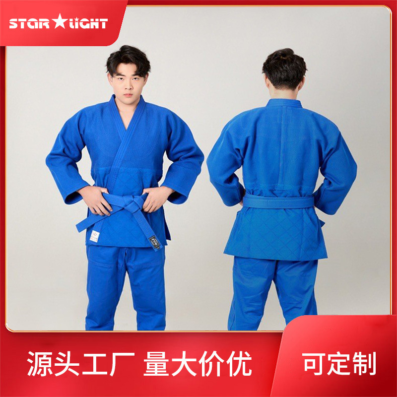 Xinghui Customized Judo Uniforms Pure Cotton Thickeneded Adult and Kidsren Professional Competition Training Men's and Women's Judo Uniforms