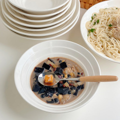 麺碗ラーメン碗日本式家庭用麺碗笠陶磁器大碗スープ碗食事碗専用食器高級感