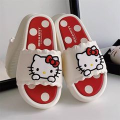 敲可爱~kitty猫拖鞋女款夏季家用家居室内浴室防滑外穿凉拖鞋防臭