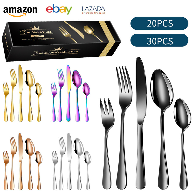 Spoon Wholesale Amazon Stainless Steel Tableware suit 20/30 Piece Set Hotel Household 1010 Knife and Fork Spoon Spoon Wholesale Amazon Stainless Steel Tableware suit 20/30 Piece Set Hotel Household 1010 Knife and Fork Spoon