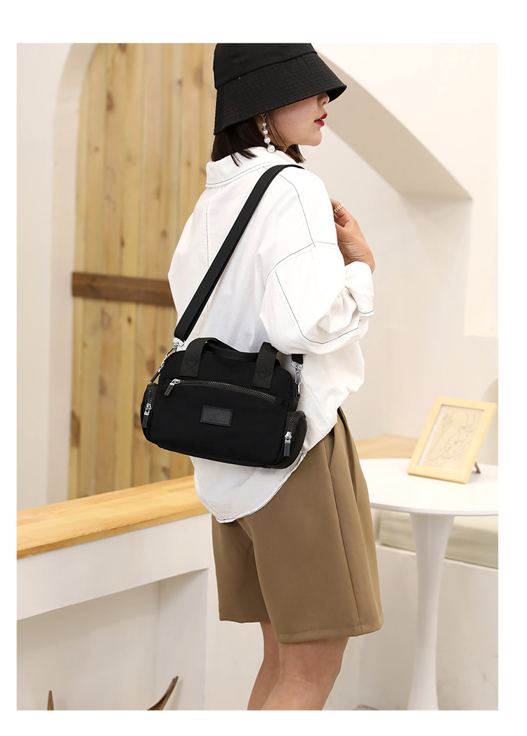 New cross-border women's bag, large-capacity waterproof crossbody bag, simple and fashionable handbag, nylon women's bag, mom bag undefined