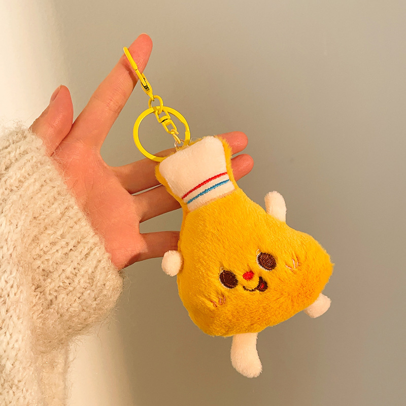 かわいいぬいぐるみ車のキーホルダー、キーチェーン、バッグの飾り、ちょっとしたギフト、子供向け遊園地の小さな人形|undefined