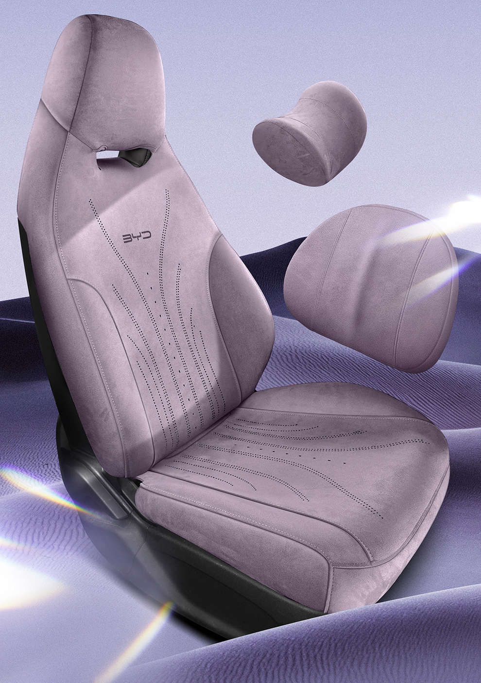 Byd Dolphin Seat Cover Special All-Inclusive Car Seat Cushion Four-Season Suede Seat Cover Car Interior Decoration Modification Supplies