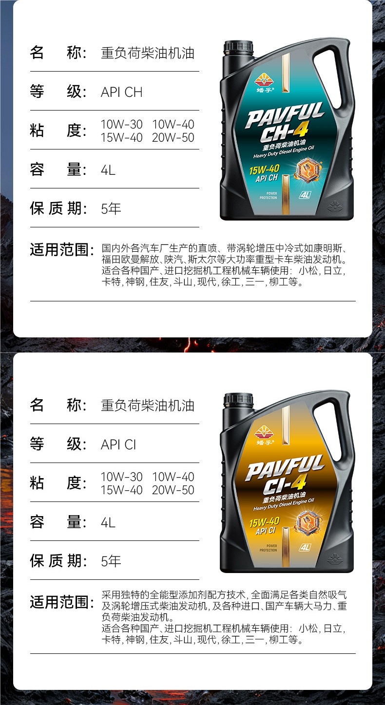Genuine fully synthetic diesel engine oil for single-bar micro tillers, rotary tillers, Yuchai engines, and truck-specific lubricant, 4 liters
