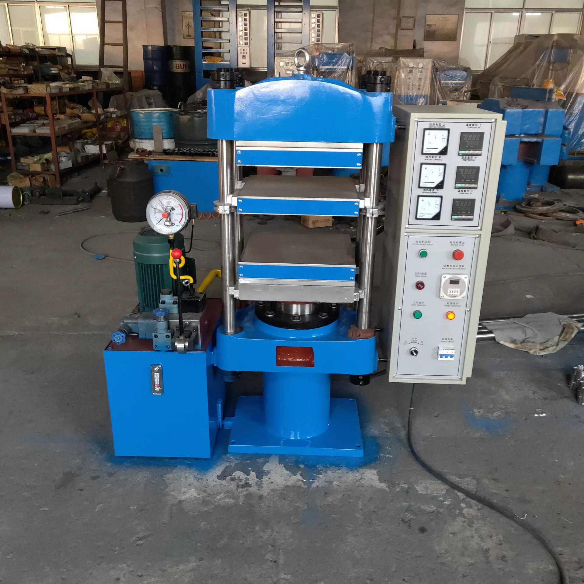 50 тонн ручной вулканизатор полуавтоматический двухслойный плоский вулканизатор автомобильная резиновая фурнитура машина горячего прессования