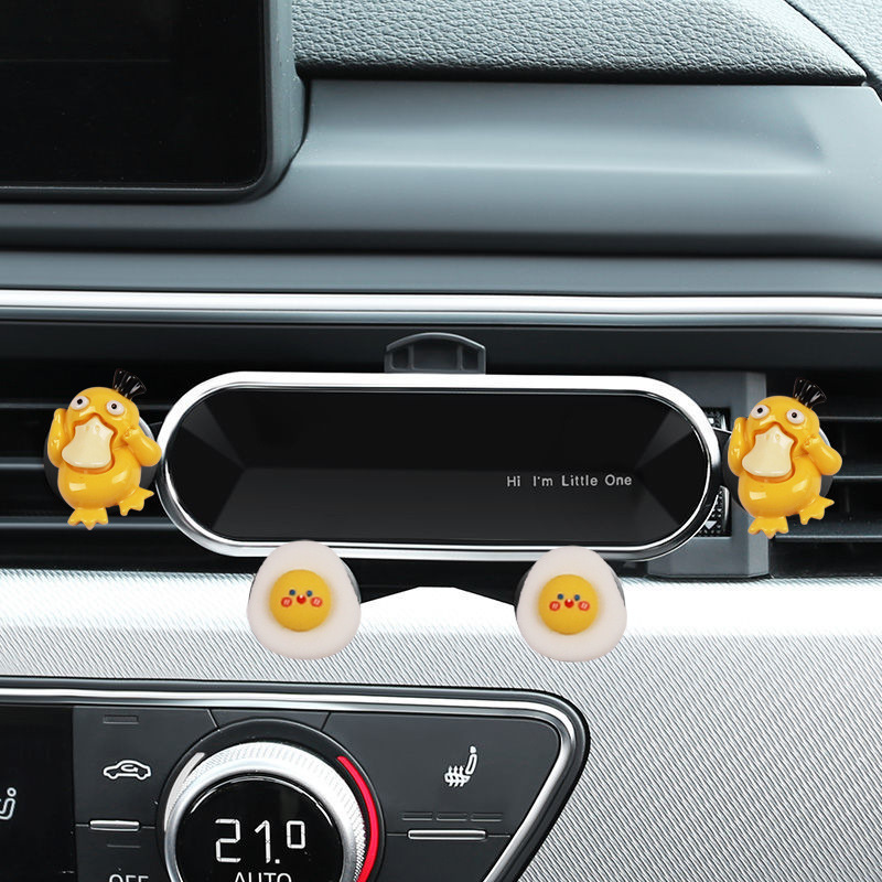 Coche soporte de teléfono móvil coche de navegación 2023 nuevo lindo conejo coche salida de aire coche soporte fijo marco