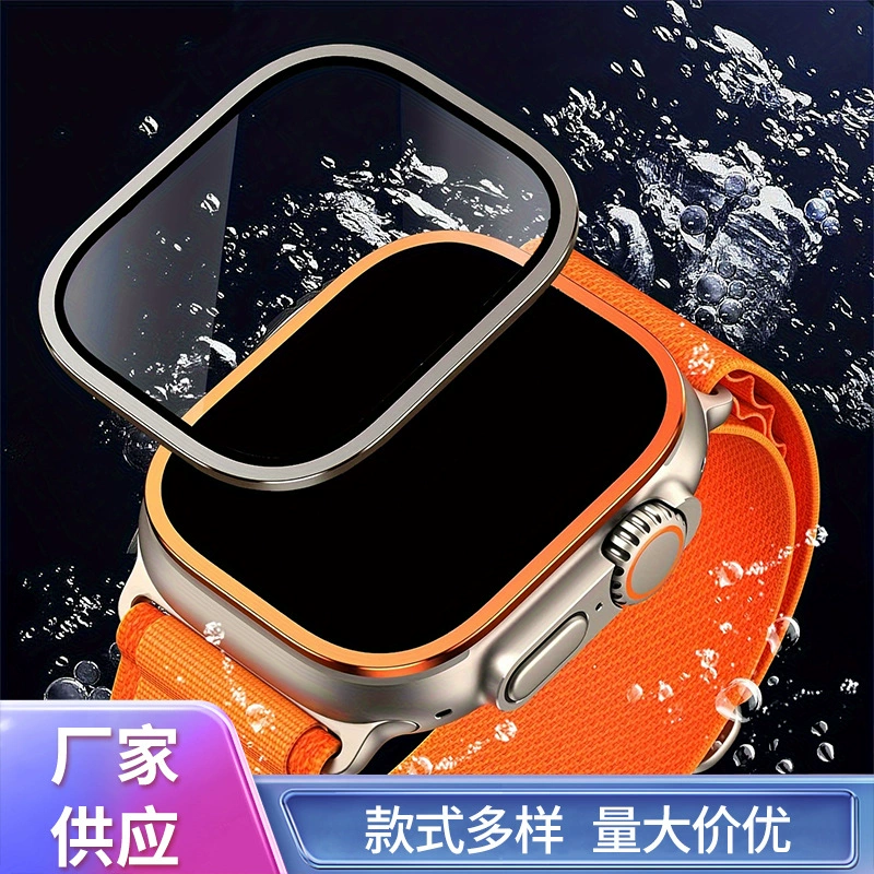 Применимо к титановому покрытию Apple Watch, tempered стекло рамка интегрированное ультра 1/2 металл высокое-definition взрывозащищенное стекло