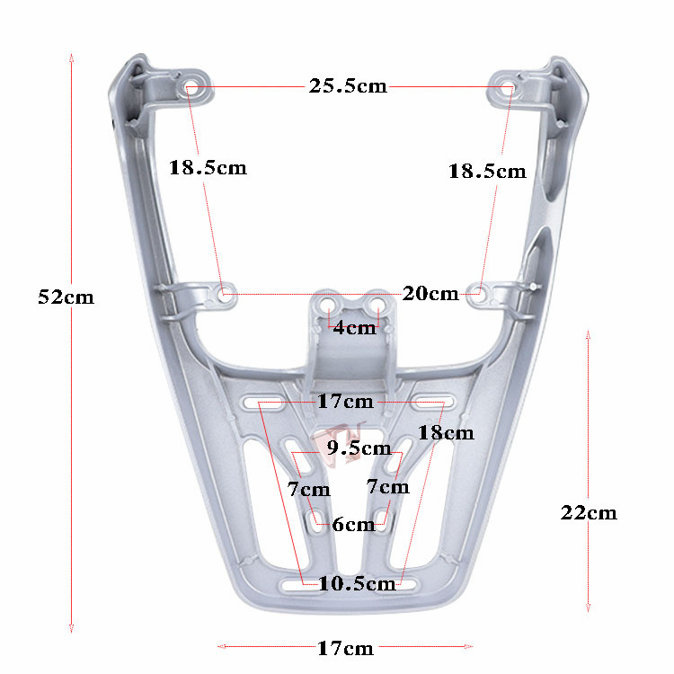 Xiaoniu Electric Vehicle Rear Tail Rack N1S Ntnplay Ng Reinforced Tail Box Rack Trunk Bracket Shelf Load-Bearing Model