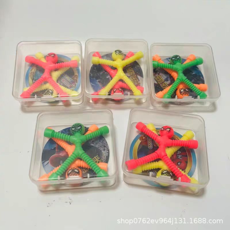 다양한 재미 표현 스파이더 맨 자석 유체 퍼즐 자석 소년 건물 블록 학교 문 어린이 장난감