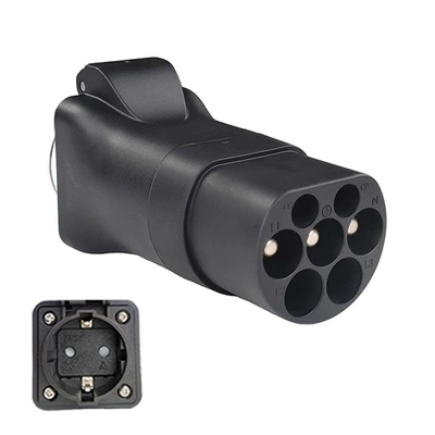 National standard car V2L discharge head conversion Schuko socket GB/T power EU socket household 220V conversion head