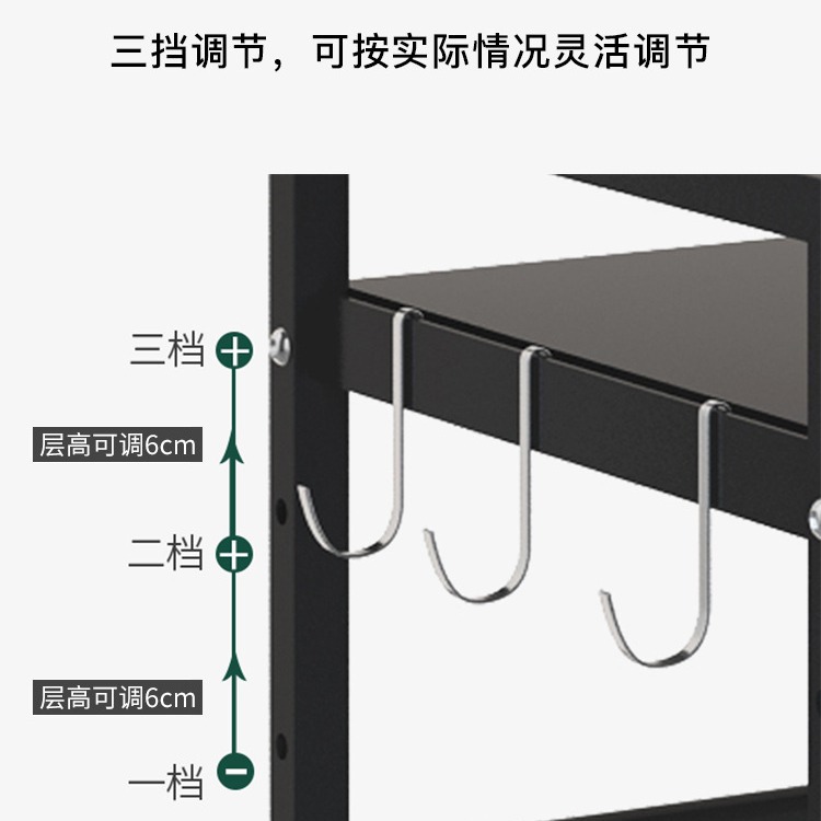 Retráctil horno de microondas de almacenamiento en rack estufa de horno de almacenamiento en rack mesa de piso multi-capa freidora de aire rack de almacenamiento
