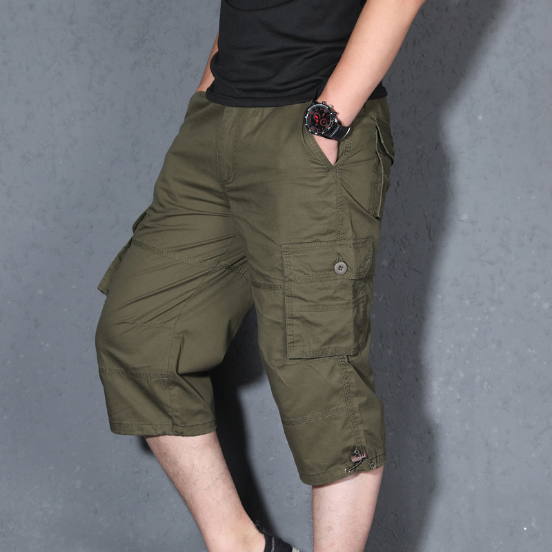 Pantalones cortos casuales para hombre, estilo coreano, deportivos, holgados, talla grande, para trabajo, verano, tipo harem, tres cuartos. image 9