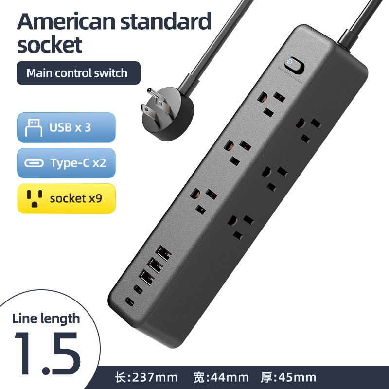 Amazon nuevo estándar usb poroso PD placa de conexión de carga rápida con doble lado de la toma de corriente de conexión de extensión