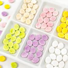 彩色可爱陶瓷小鱼饼通孔散珠手工DIY串珠手链项链饰品配件
