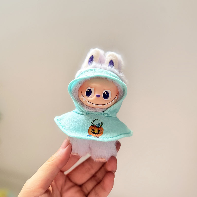 迷你版4.0LABUBU搪胶脸毛绒盲盒玩偶衣服圣诞套装小鼻嘎心底密码|undefined
