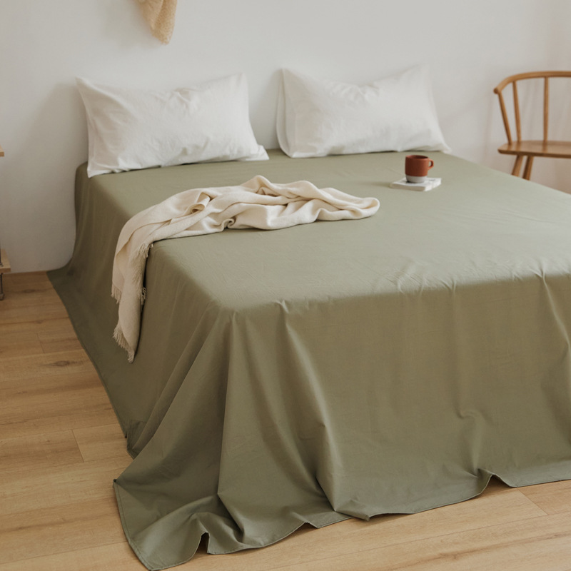 100 sábanas de algodón de color sólido sábanas de algodón dormitorio sábanas dobles individuales sábanas de piel de padres