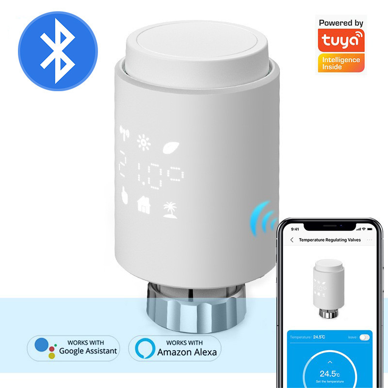 ZigBee Inteligente válvula del radiador WiFi automático de la válvula de control de temperatura termostato de calefacción por suelo radiante termostato remoto inalámbrico
