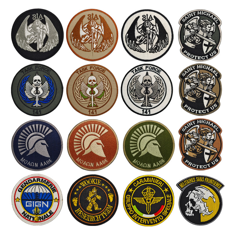 TASK FORCE141军事刺绣魔术贴补丁个性趣味布贴战术士气徽章 多款