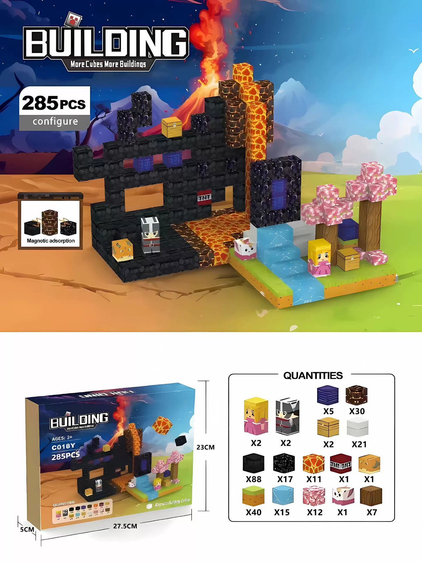 Магнитный конструктор, игрушка, Amazon, импорт, новая коллекция
